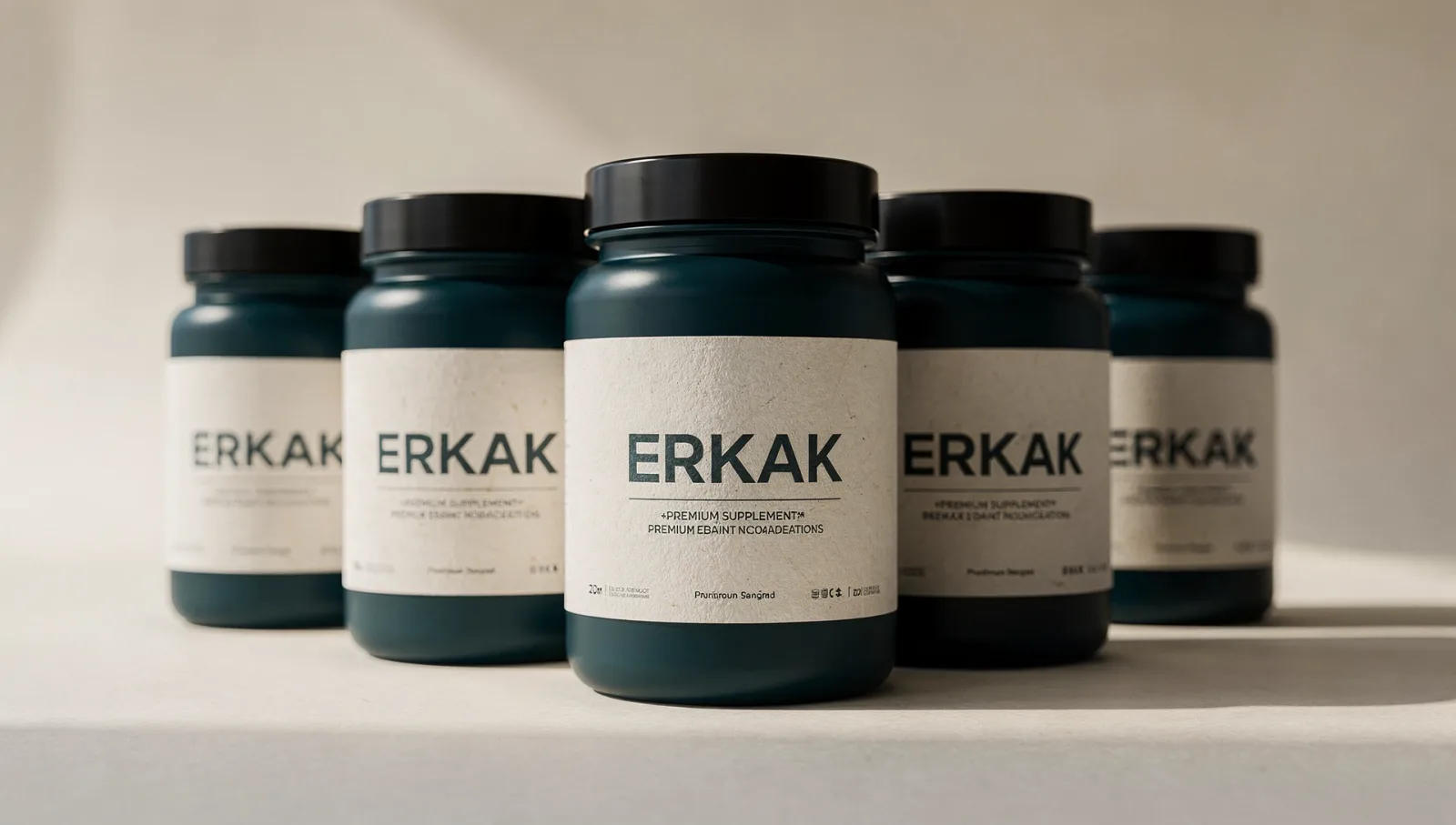 Линейка добавок ERKAK: семь банок в ряд